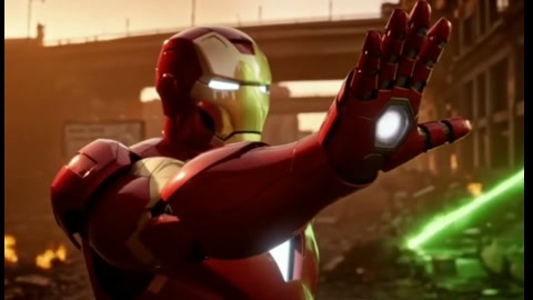 BIFE Ironman comparison, shot 4: Repulsor blasts