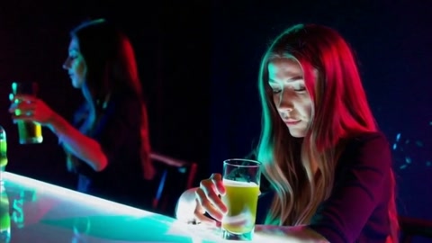 Video 4, shot 6: Glowing bottles